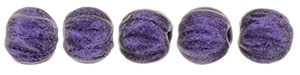 CZM3-79021 - Melon Round 3mm : Metallic Suede - Purple - 25 Count