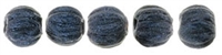 [ 5-1-A-3 ] CZM3-79032 - Melon Round 3mm : Metallic Suede - Dk Blue - 25 Count