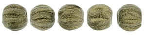 CZM3-79080 - Melon Round 3mm : Metallic Suede - Gold - 25 Count