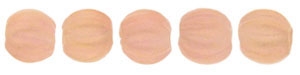 CZM3-MSG71010 - Melon Round 3mm : Sueded Gold Milky Pink - 25 Count