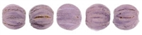 CZM3-P14415 - Melon Round 3mm : Luster - Opaque Lilac - 25 Count
