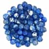 CZM5-15218 - Melon Round 5mm : Coated - Capri Silver 1/2 - 25 Beads