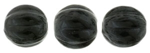 CZM5-2398 - Melon Round 5mm : Jet - 25 Beads