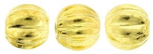 CZM5-270 - Melon Round 5mm : 24K Gold Plated - 25 Beads