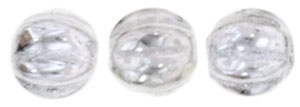 CZM5-27000 - Melon Round 5mm : Silver - 25 Beads