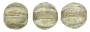 CZM5-29270 - Melon Round 5mm : Halo - Linen - 25 Beads