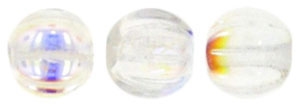 CZM5-X0003 - Melon Round 5mm : Crystal AB - 25 Beads