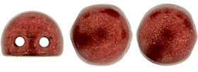 CZMCAB-77047 - CzechMates Cabochon 7mm : ColorTrends: Saturated Metallic Aurora Red - 12 Count
