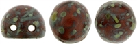 [ 3-2-B-1 ] CZMCAB-T9320 - CzechMates Cabochon 7mm : Opaque Red - Picasso - 12 Count