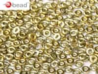 CZO-00030-26441 - Czech O Beads - 1x4mm - 4 Grams - approx 136 beads - Crystal Amber