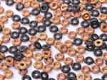 CZO-23980-27137 - Czech O Beads - 1x4mm - 4 Grams - approx 136 beads - Jet Sunset