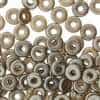 CZO-25005 - Czech O Beads - 1x4mm - 4 Grams - approx 136 beads - Pastel Light Brown/Cocoa