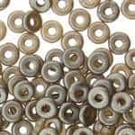 CZO-25005 - Czech O Beads - 1x4mm - 4 Grams - approx 136 beads - Pastel Light Brown/Cocoa