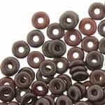 CZO-25036 - Czech O Beads - 1x4mm - 4 Grams - approx 136 beads - Pastel Dark Brown/Bronze