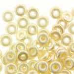 CZO-25039 - Czech O Beads - 1x4mm - 4 Grams - approx 136 beads - Pastel Cream