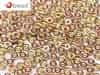 CZO-50500-27101 - Czech O Beads - 1x4mm - 4 Grams - approx 136 beads - Peridot Capri Gold