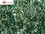 CZO-50730-22501 - Czech O Beads - 1x4mm - 4 Grams - approx 136 beads - Emerald Celsian