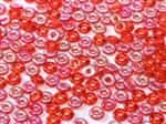 CZO-90090-28701 - Czech O Beads - 1x4mm - 4 Grams - approx 136 beads - Red AB