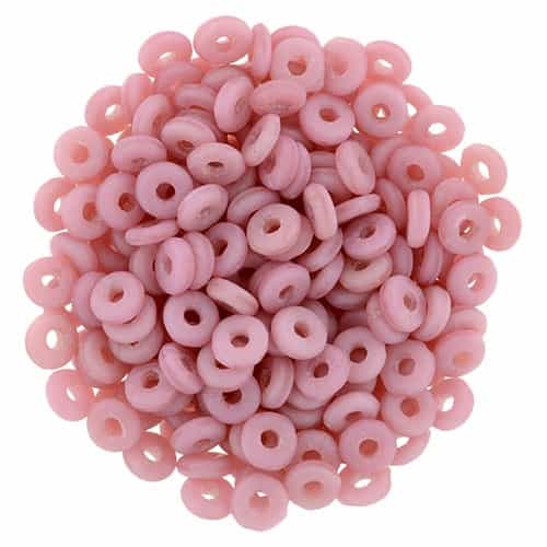 CZO-M74020 - Czech O Beads - 1x4mm - 4 Grams - approx 136 beads - Matte - Coral Pink