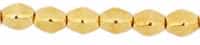 CZPB-270  - Pinch Beads 5/3mm : 24K Gold Plated - 25 Beads