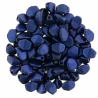 CZPB-94203  - Pinch Beads 5/3mm : Chrome - Blue - 25 Beads