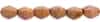 CZPB-P65491  - Pinch Beads 5/3mm : Luster - Opaque Rose/Gold Topaz - 25 Beads