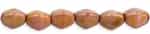 CZPB-P65491  - Pinch Beads 5/3mm : Luster - Opaque Rose/Gold Topaz - 25 Beads