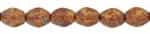 CZPB-T13050  - Pinch Beads 5/3mm : Opaque Beige - Picasso - 25 Beads