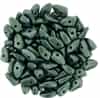 CZPRG-79051 - Prong 3/6mm : Metallic Suede - Light Green - 25 Count