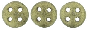 [ OR ] CZQL-79080 - CzechMates QuadraLentil : Metallic Suede - Gold - 25 Count