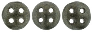[ OR ] CZQL-79082 - CzechMates QuadraLentil : Metallic Suede - Dark Green - 25 Count