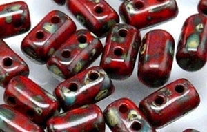 [ 2-1-B-4 ] Rulla 3/5mm : 8 Grams - CZR-T9320 - Opaque Red Picasso