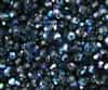 Machine Cut 4mm Round Crystals : CZRC4-X3033 - Montana Blue AB - 25 count