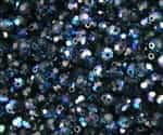 Machine Cut 4mm Round Crystals : CZRC4-X3033 - Montana Blue AB - 25 count