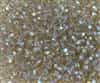 Machine Cut 4mm Round Crystals : CZRC4-X4001 - Black Diamond AB - 25 count
