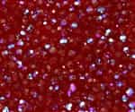 Machine Cut 4mm Round Crystals : CZRC4-X9008 - Siam Ruby AB - 25 count