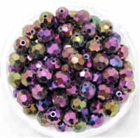 Machine Cut 6mm Round Crystals : CZRC6-21495 - Iris - Purple - 4 count