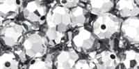 Machine Cut 6mm Round Crystals : CZRC6-27000 - Silver - 25 count