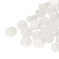 CZRCAB-25001 - Czech Rosetta 2-hole Cabochon 6mm - Pastel White - 12 Count