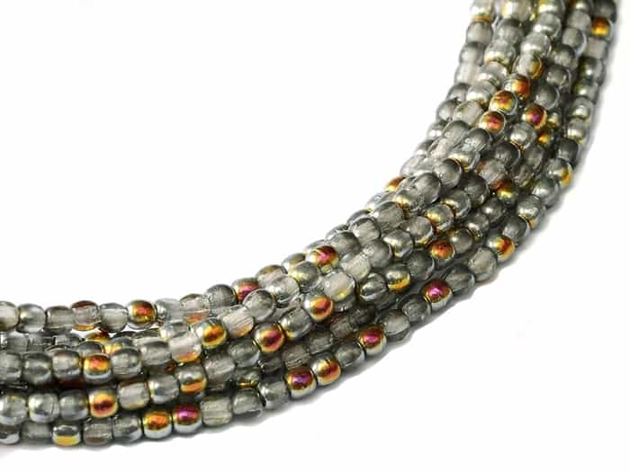 Czech Round Beads 2mm: CZRD2-00030-28001 - Crystal Marea - 25 Count