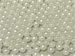 Czech Round Beads 2mm: CZRD2-02010-25001 -  Alabaster Pastel White - 25 Count