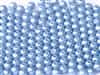 Czech Round Beads 2mm: CZRD2-02010-25014 -  Alabaster Pastel Lt.Sapphire - 25 Count