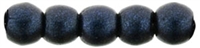 Czech Round Beads 2mm: CZRD2-79032 - Metallic Suede - Dark Blue - 25 pieces