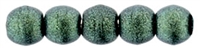 Czech Round Beads 2mm: CZRD2-79051 - Metallic Suede - Light Green - 25 pieces