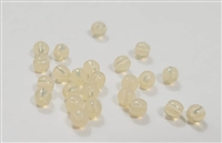 Round Beads 3mm: CZRD3-11000 - Milky Topaz - 25 pieces