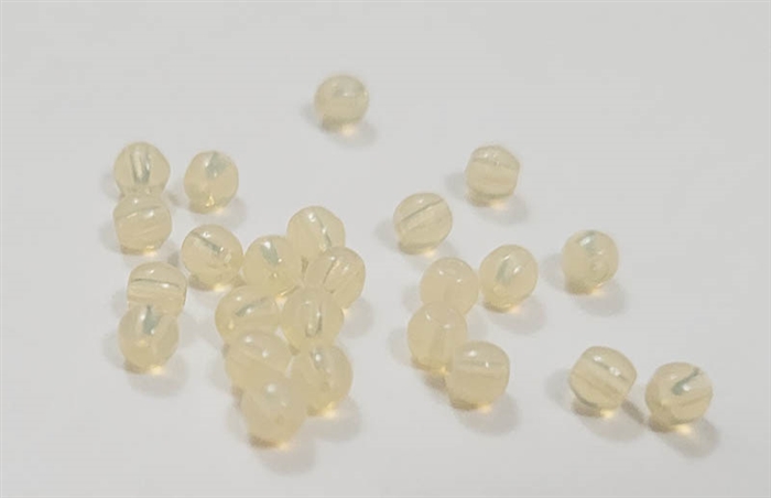 Round Beads 3mm: CZRD3-11000 - Milky Topaz - 25 pieces