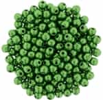 Round Beads 3mm: CZRD3-77059 - ColorTrends: Saturated Metallic Kale - 25 pieces