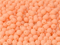 Round Beads 3mm: CZRD3-92922  - Bondelli Matte Orange - 25 pieces