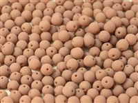 Round Beads 3mm: CZRD3-92940  - Bondelli Matte Cappuccino - 25 pieces