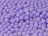 Round Beads 3mm: CZRD3-92945  - Bondelli Matte Purple - 25 pieces